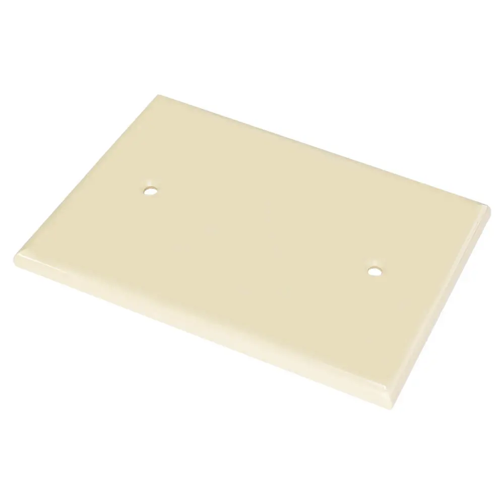 Wholesale 1-Gang Blank Wall Plate, Oversized, Glossy Ivory Manufacturers, Factories