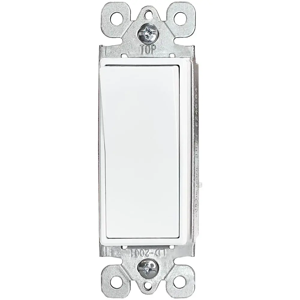 OEM 15 Amp Single Pole Decorator Switch, Residential Grade Rocker Paddle Wall Switch,UL Suppliers, Factory