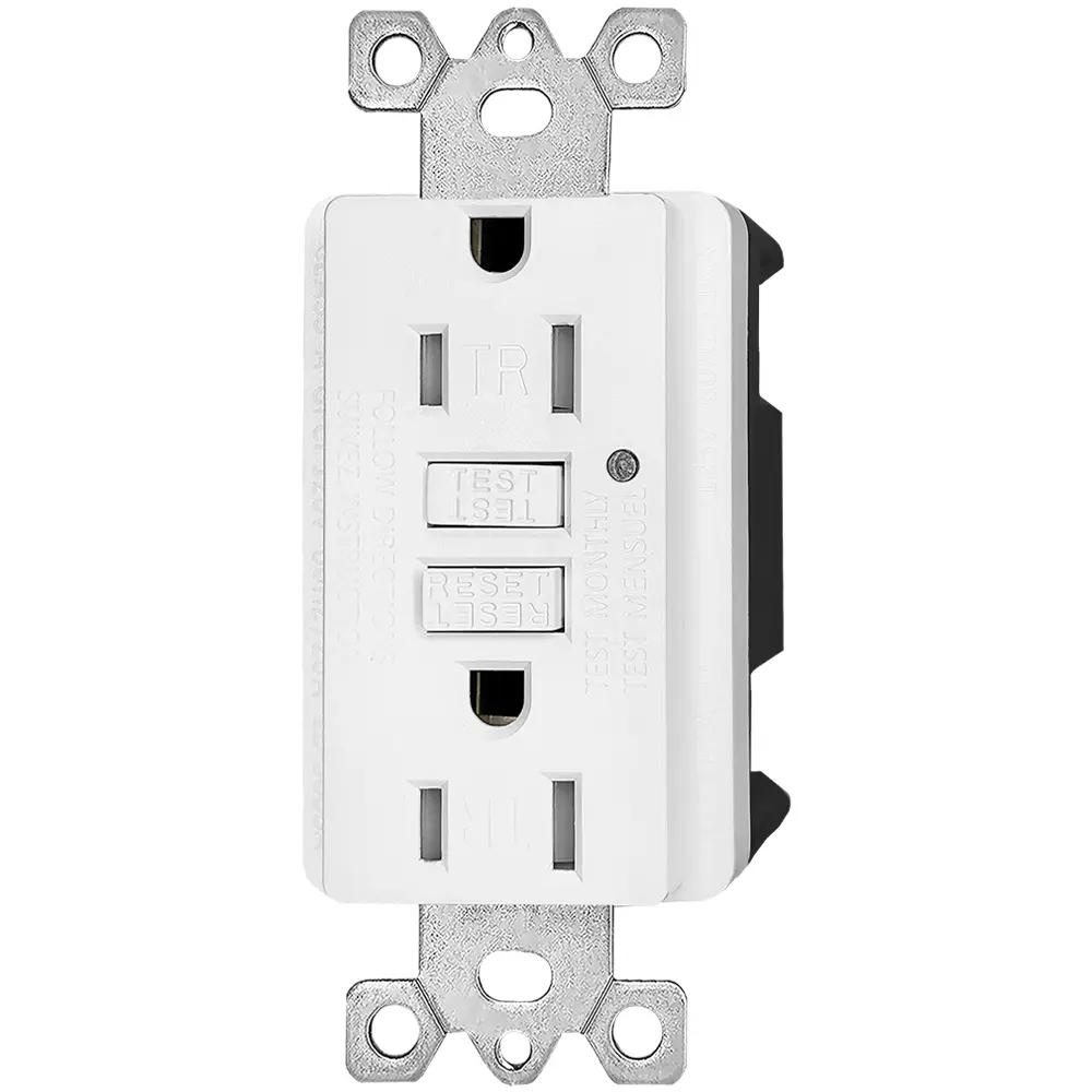 Wholesale 15 Amp Duplex GFCI Outlet with Safety Shutters and LED Self-Test Function, Residential Grade LD-3008A Manufacturer, Supplier