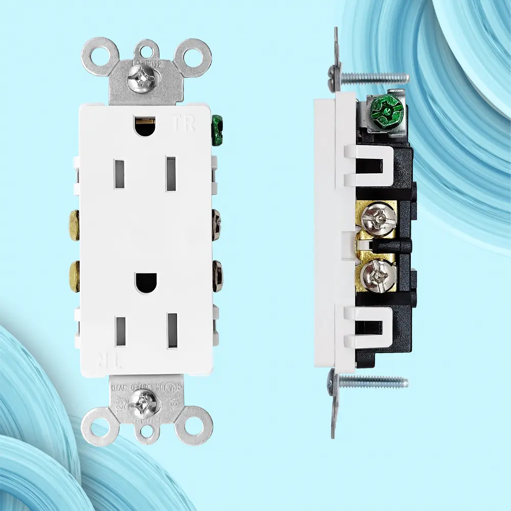 OEM 15A125V,5-15R. Decora Duplex TR Receptacle UL Suppliers, Factories