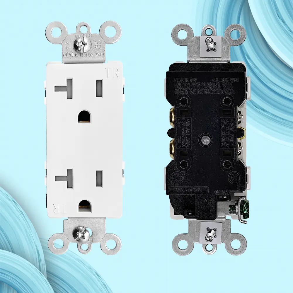 OEM 20A125V, 5-20R, Decora Duplex TR Receptacle UL Manufacturer, Supplier