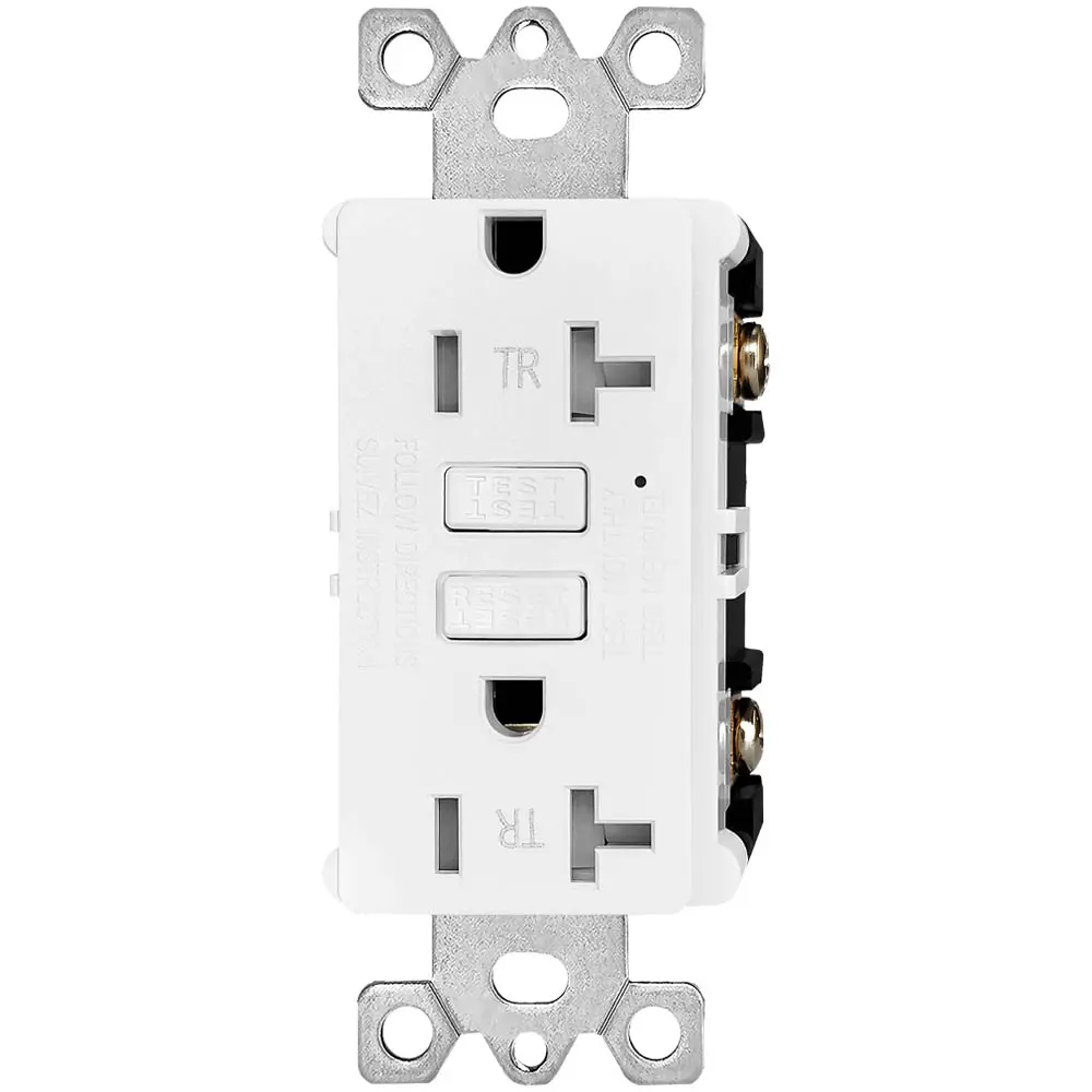OEM 20 Amp Tamper Resistant Slim GFCI Outlet with LED Indicator, Ground Fault Circuit Interrupter, Residential Grade Manufacturer, Suppliers
