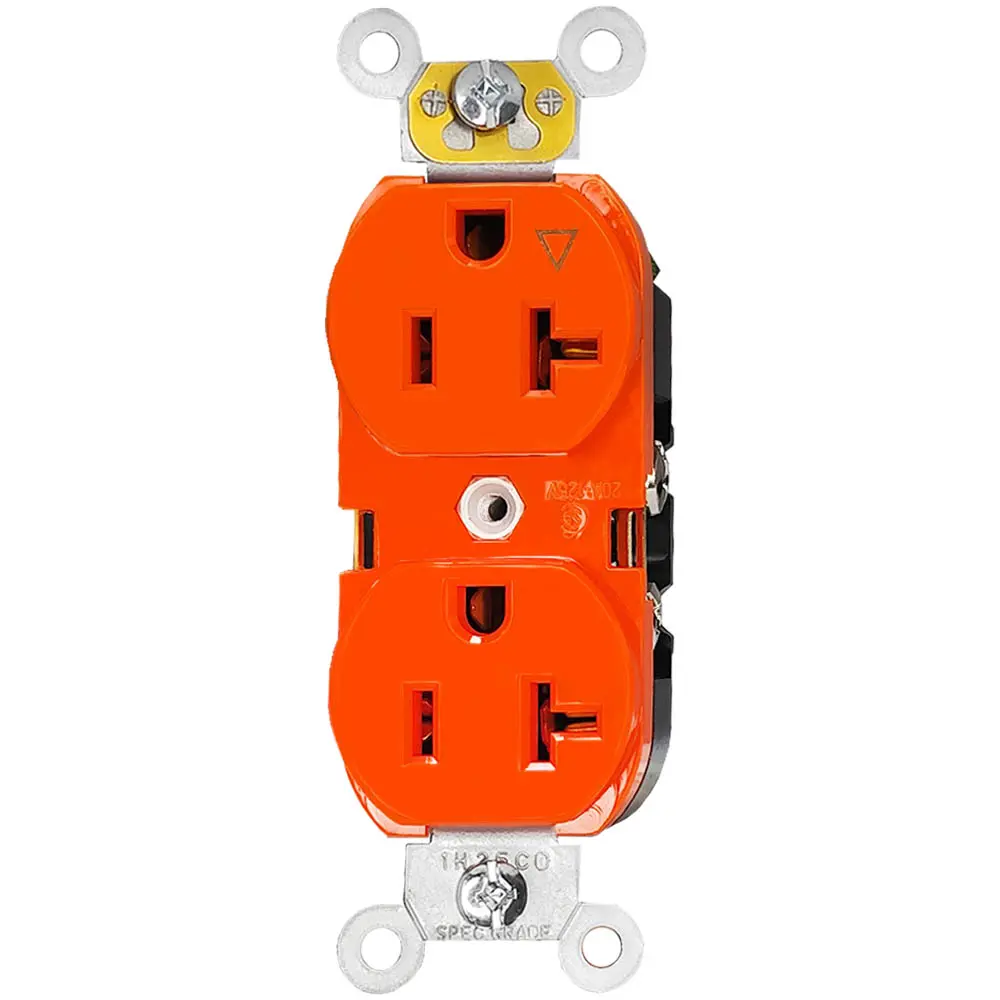 OEM Hospital Grade Outlet, Straight Blade, Self-Grounding, 20A 125VAC, 5-20R Manufacturers, Factories