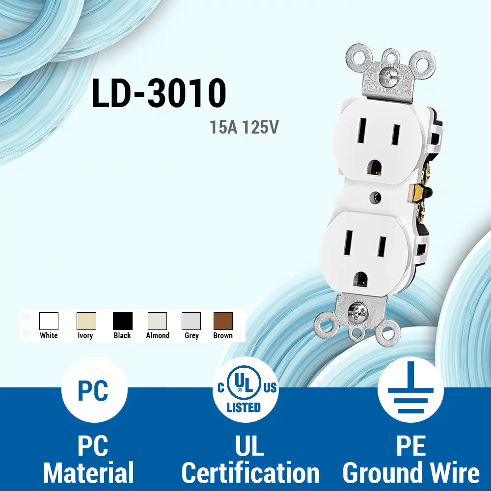OEM 15A125V, 5-15R.Standard Duplex Receptacle.UL Factories, Factory