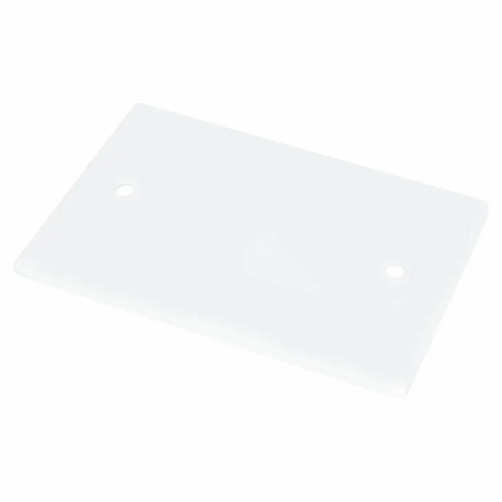Wholesale 1-Gang Blank Wall Plate, Standard Size, Glossy White Manufacturer, Supplier