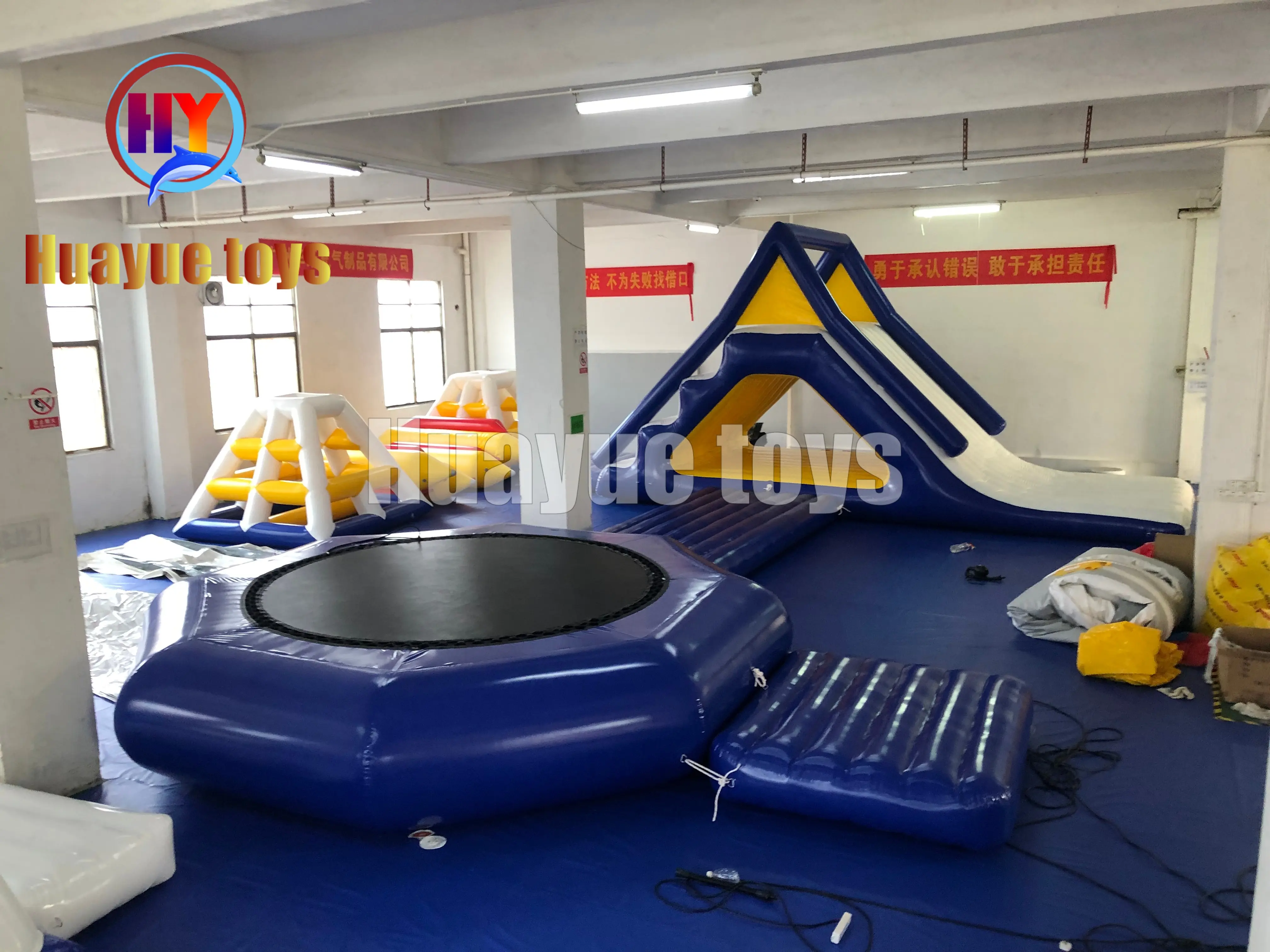 Wholesale Inflatable Water Trampoline with Slide Factory, Factories