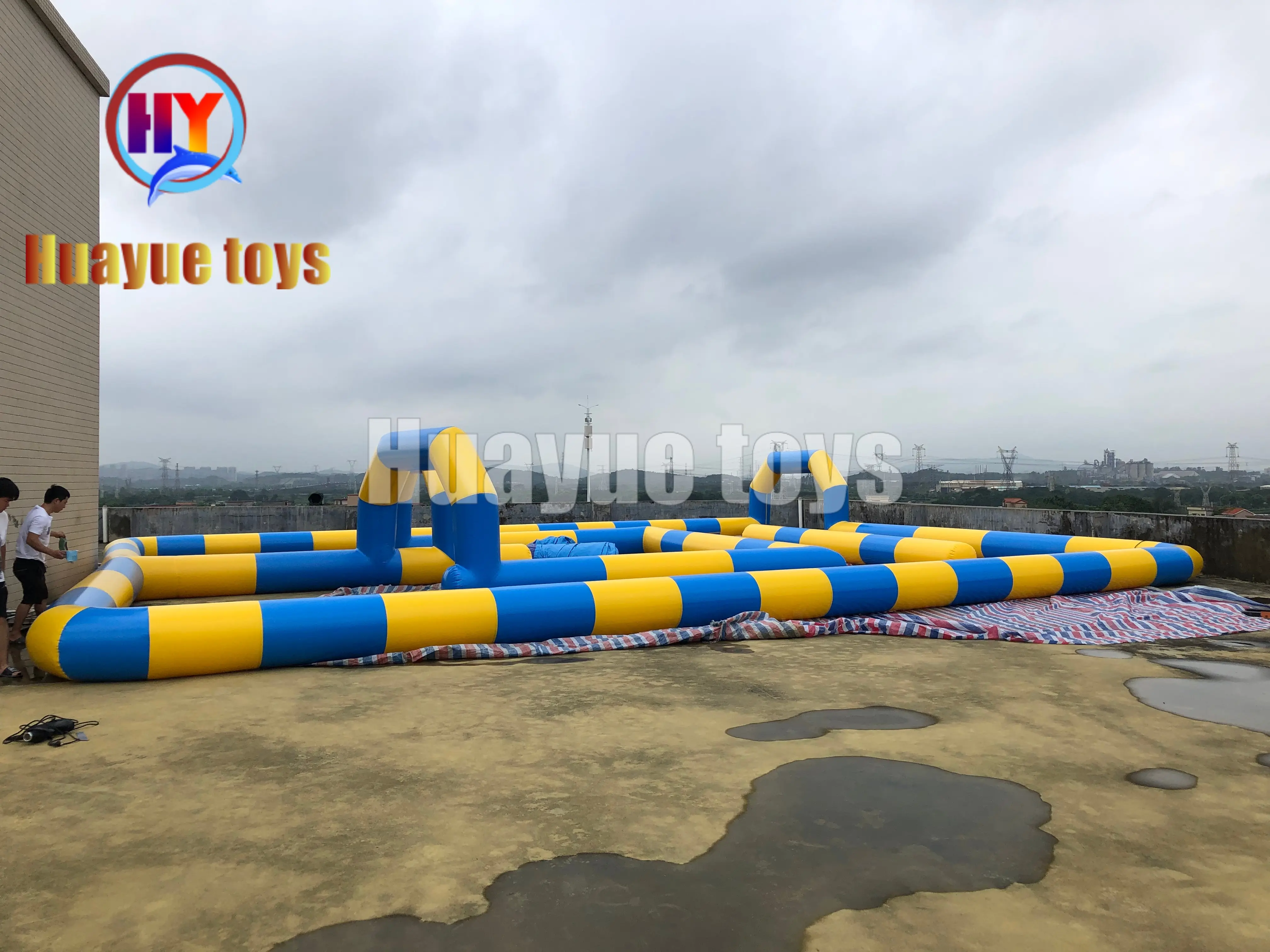 High-Quality 15.5×13m Inflatable Bumper Car Barrier - High-Visibility Safety Containment System by China Suppliers and Factory Manufacturers, Factory