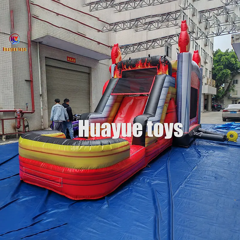 High-Quality Huayue Monster Truck Combo Bouncy Castle WaterBounce House Inflatable with Slide Factory, Factories