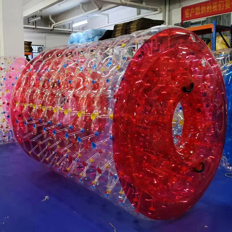 Wholesale Hot Sale PVC/TPU Inflatable Water Roller BalRolling Ball Inflatable Roller Zorb Ball Suppliers, Factories