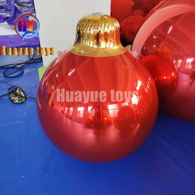 High-Quality Hat-Wearing Inflatable Mirror Ball (Red Ball with Golden Hat) Manufacturers, Suppliers