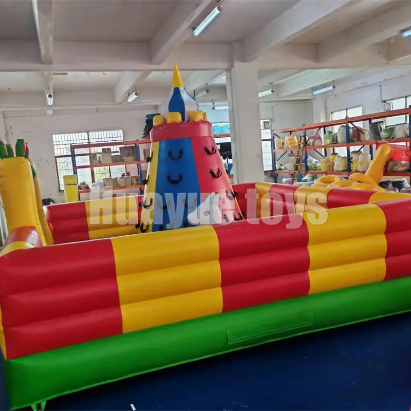 High-Quality Outdoor Interactive Tower Factory Mountain Game Commercial Party Rental Inflatable Volcano Rock Climbing Wall Factory, Factories