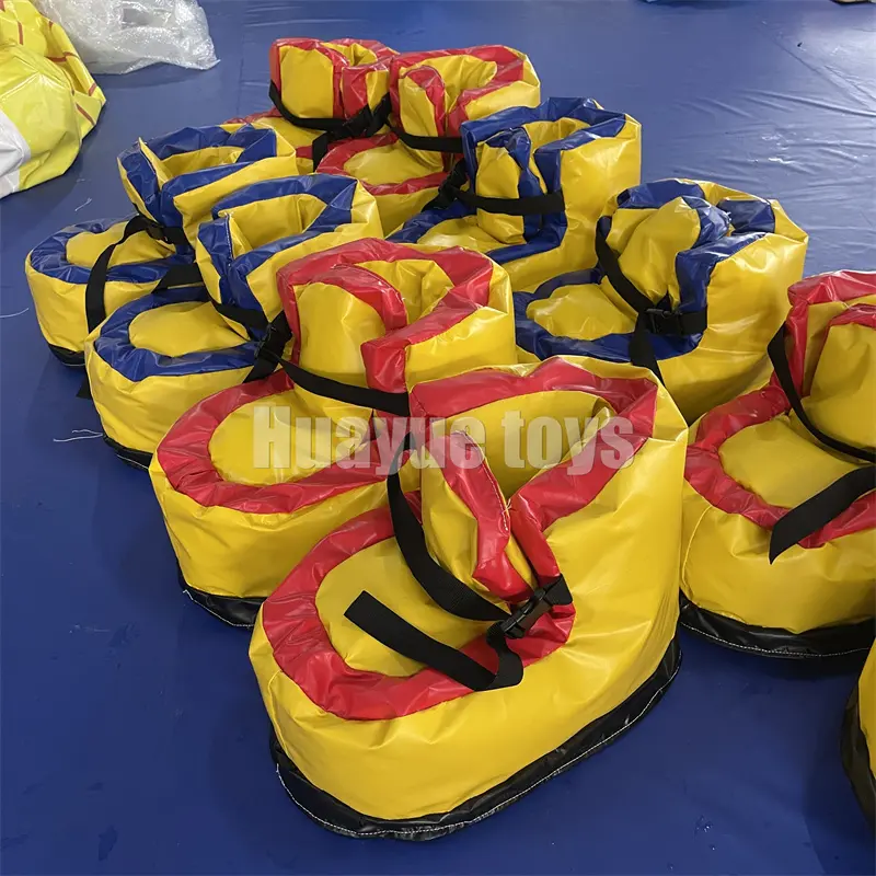 Wholesale Kids And Adults Funny Outdoor Team Building Football Sport Game PVC Big Soft Foam Shoes Balloon Giant Inflatable Cowboy Boots Supplier, Factory