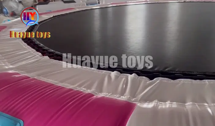 High-Quality 5-Meter Pink-White Inflatable Trampoline Suppliers, Factories
