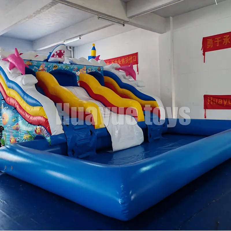 High-Quality Inflatable Bounce house with pool Outdoor inflatable water park with slide for kids Ocean inflatable bounce castle Manufacturer, Suppliers