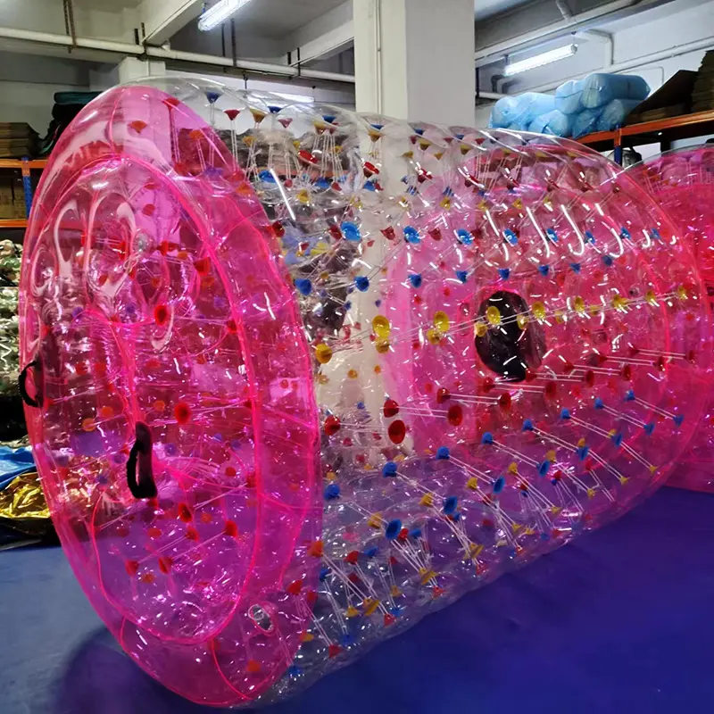 Wholesale Hot Sale PVC/TPU Inflatable Water Roller BalRolling Ball Inflatable Roller Zorb Ball Suppliers, Factories