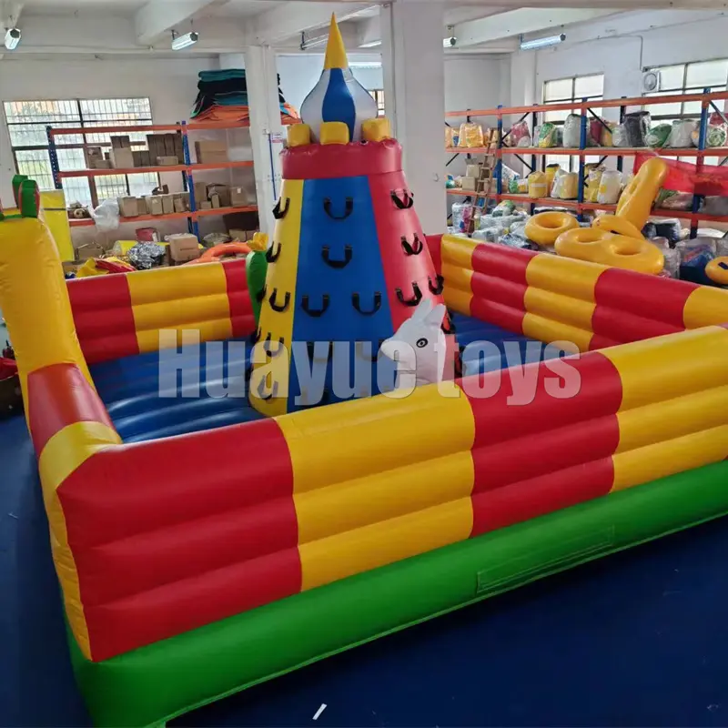High-Quality Outdoor Interactive Tower Factory Mountain Game Commercial Party Rental Inflatable Volcano Rock Climbing Wall Factory, Factories