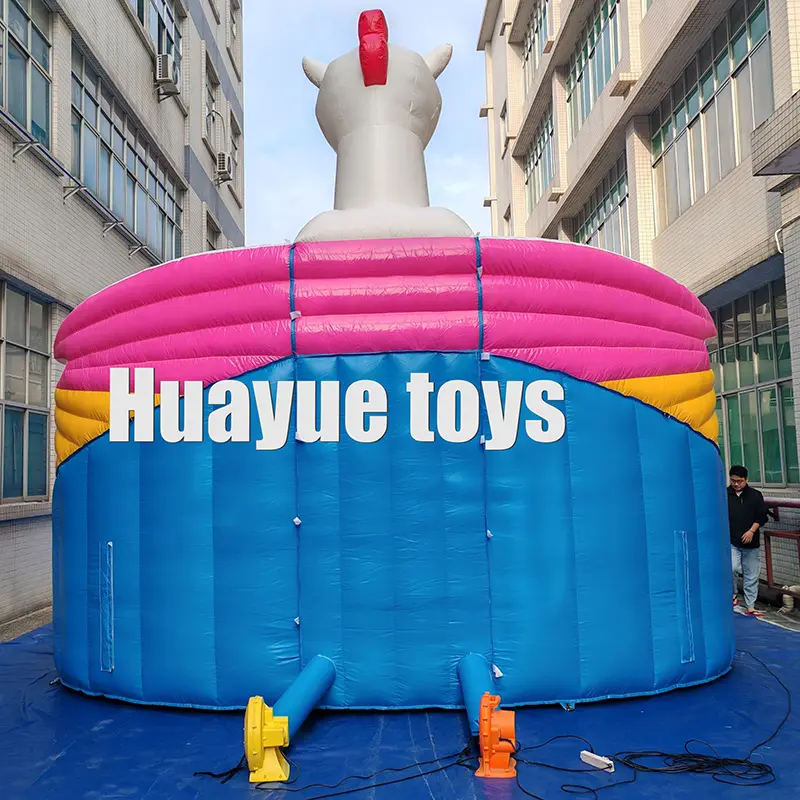 Wholesale Huayue Water Unicorn Theme Inflatable Pool Land Water Pool Mobile Slide Water Pool Water Park on Land Manufacturer, Factory
