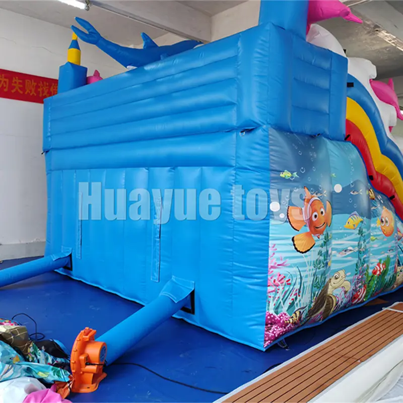 High-Quality Inflatable Bounce house with pool Outdoor inflatable water park with slide for kids Ocean inflatable bounce castle Manufacturer, Suppliers
