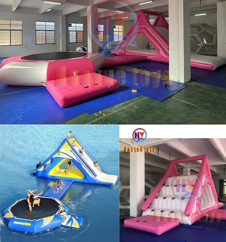 Wholesale Inflatable Water Trampoline with Slide Factory, Factories