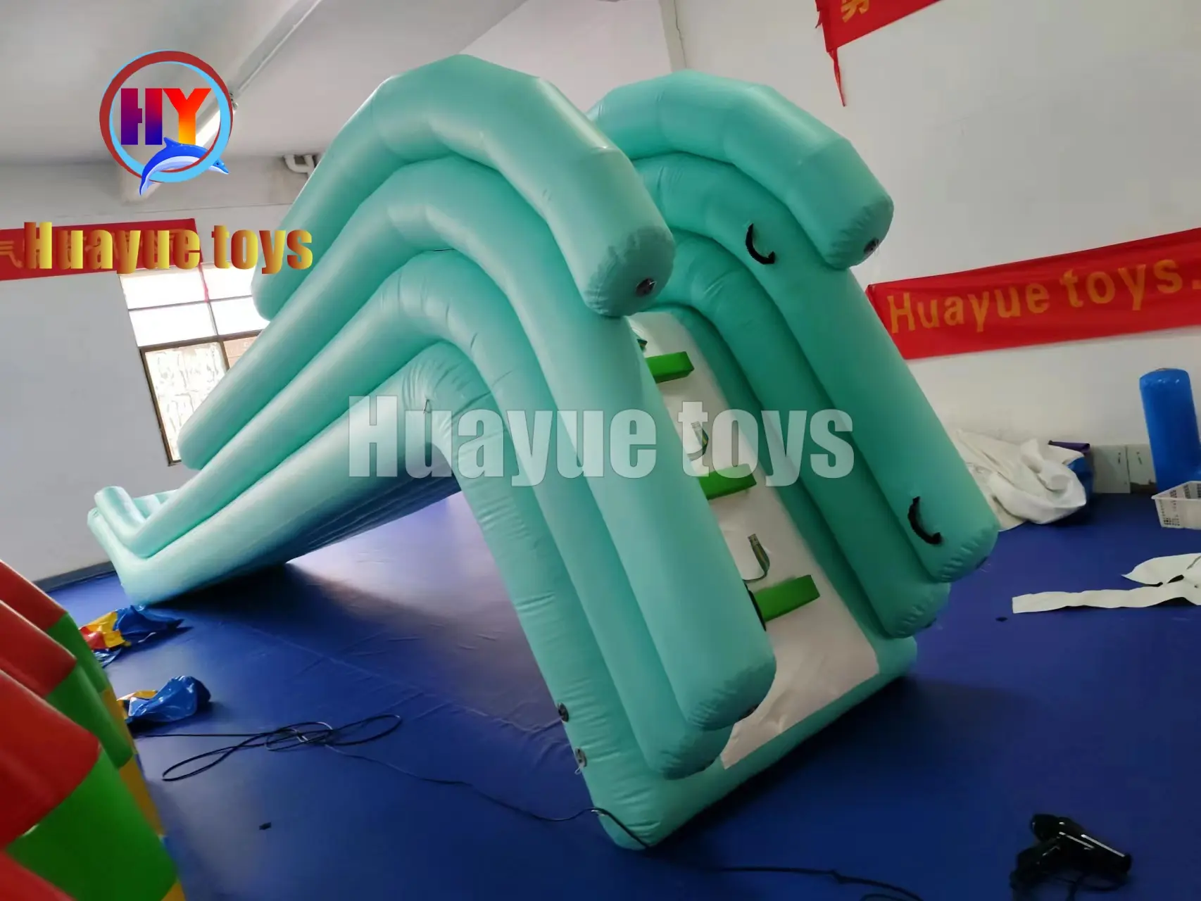 Wholesale Turquoise Inflatable Yacht Slide Suppliers, Factories