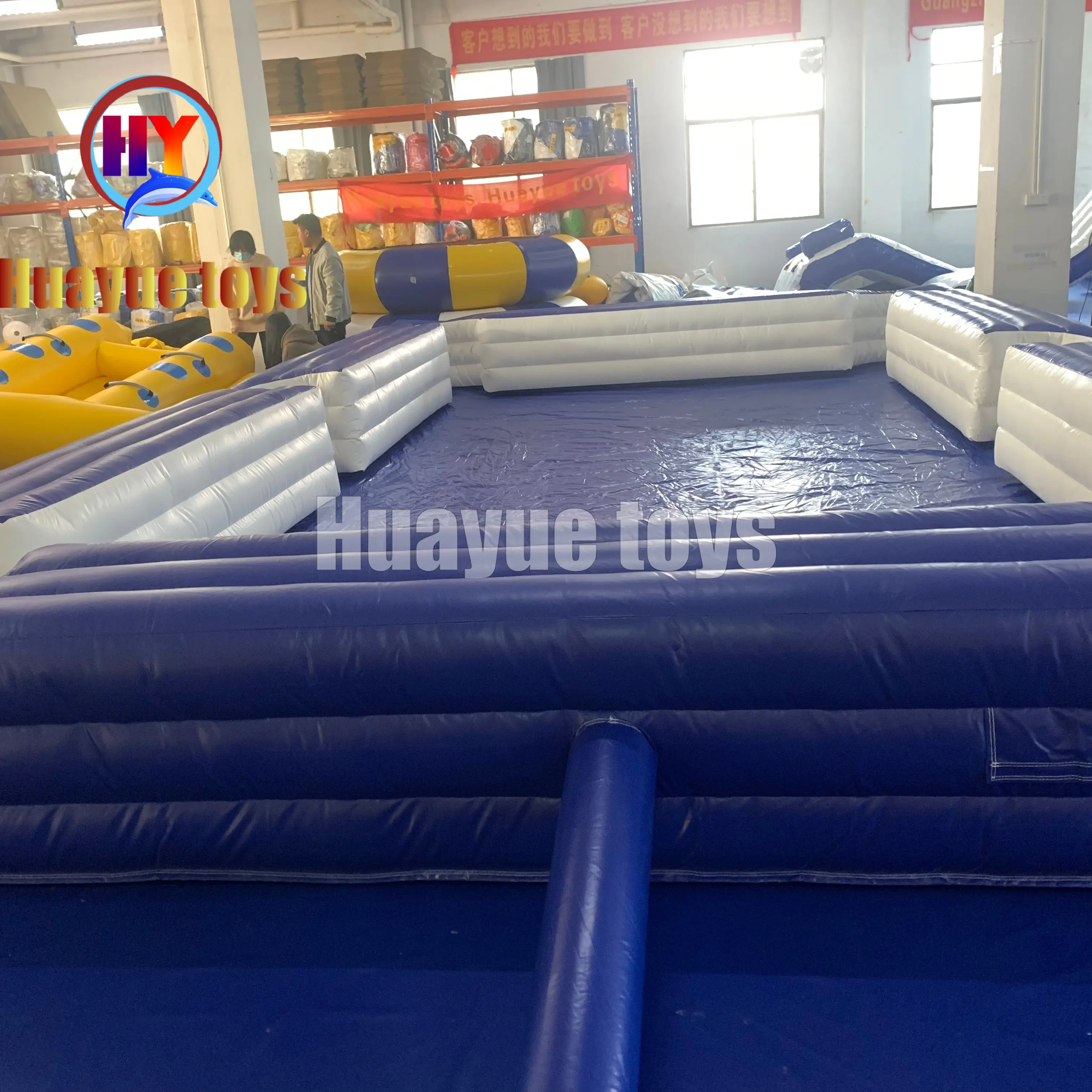 High-Quality Blue and White Inflatable Kick Pool Supplier, Factory