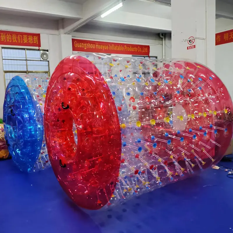 Wholesale Hot Sale PVC/TPU Inflatable Water Roller BalRolling Ball Inflatable Roller Zorb Ball Suppliers, Factories