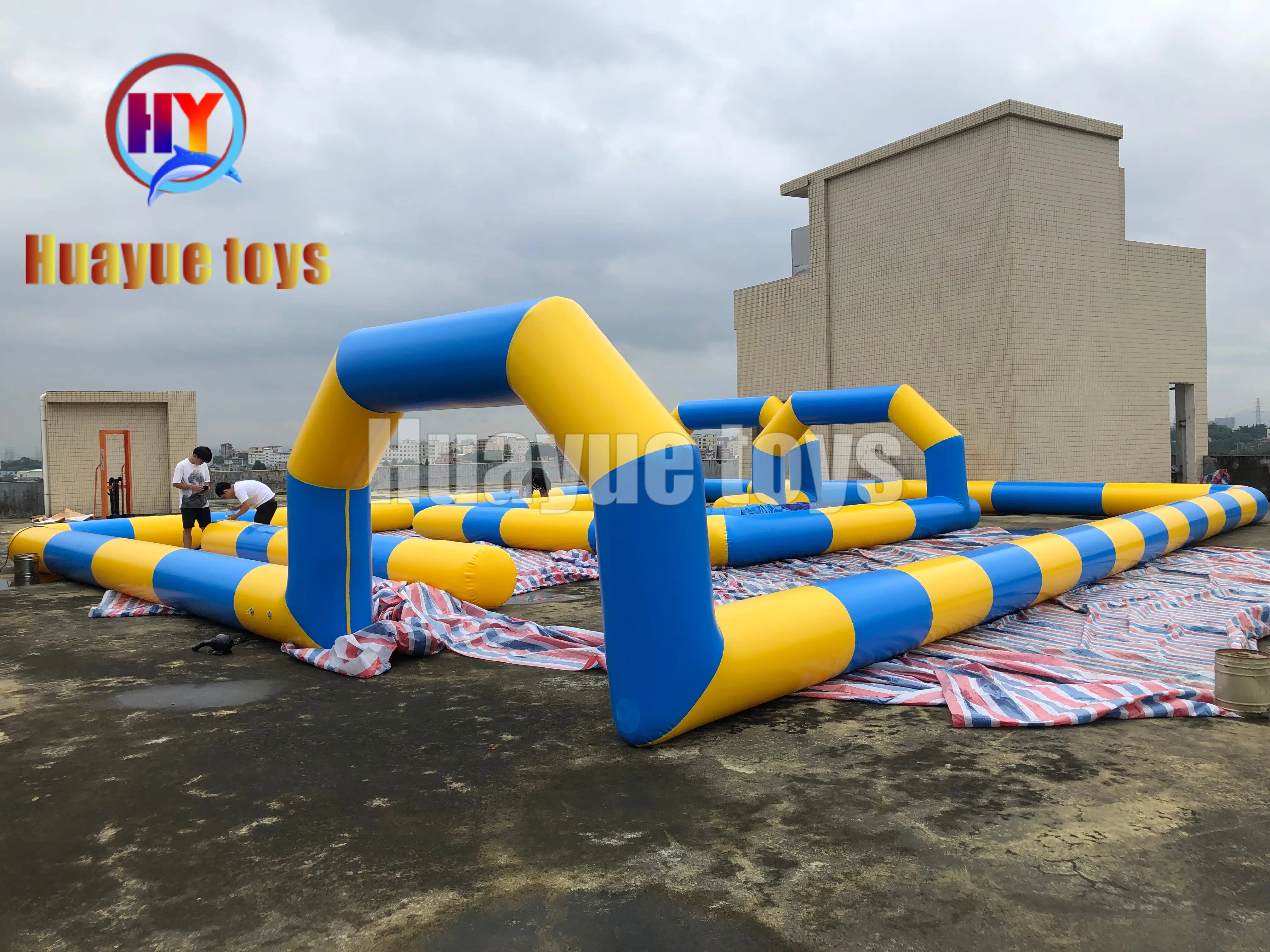High-Quality 15.5×13m Inflatable Bumper Car Barrier - High-Visibility Safety Containment System by China Suppliers and Factory Manufacturers, Factory