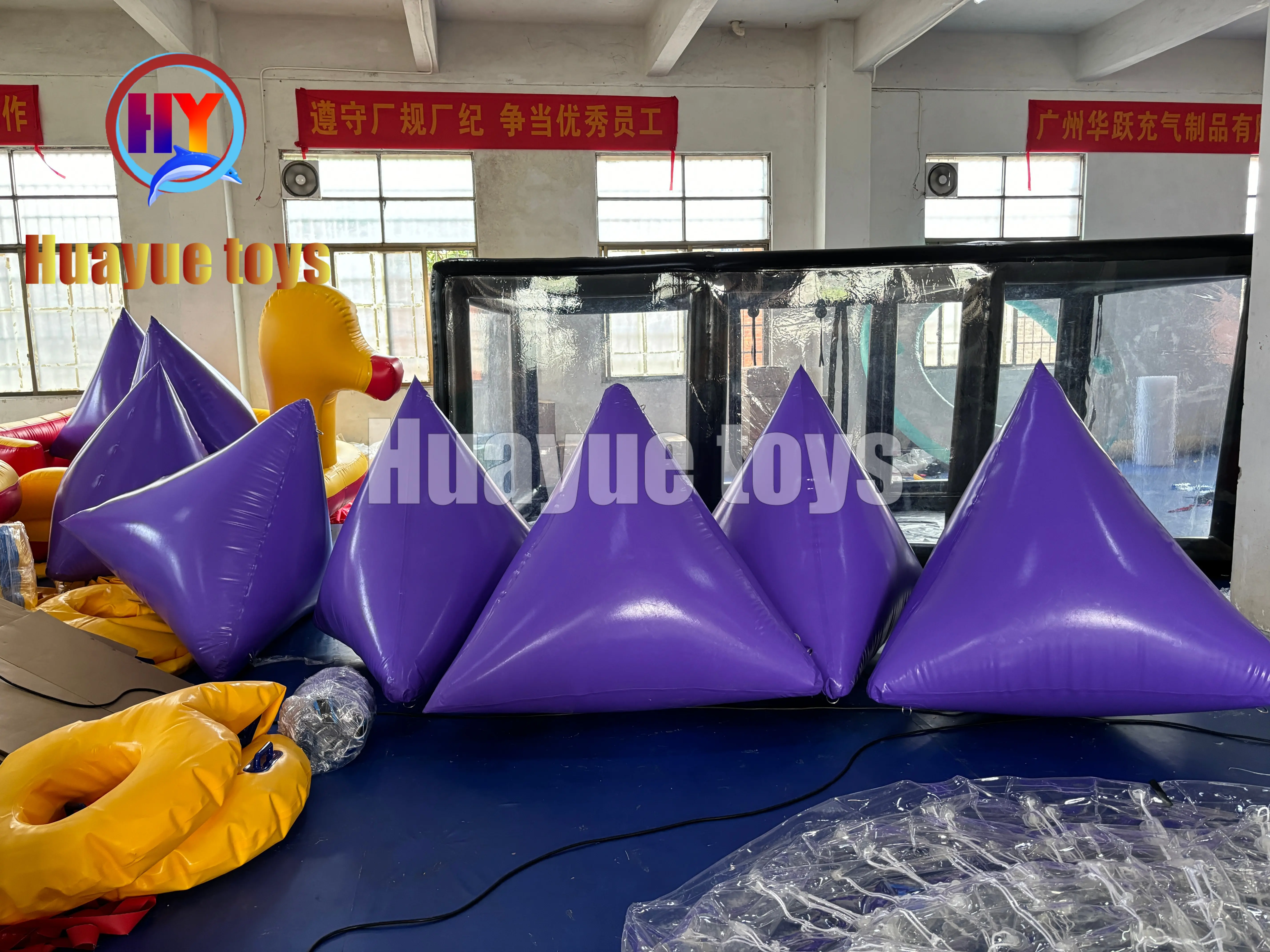 Wholesale Purple Inflatable Triangular Buoy Supplier, Suppliers