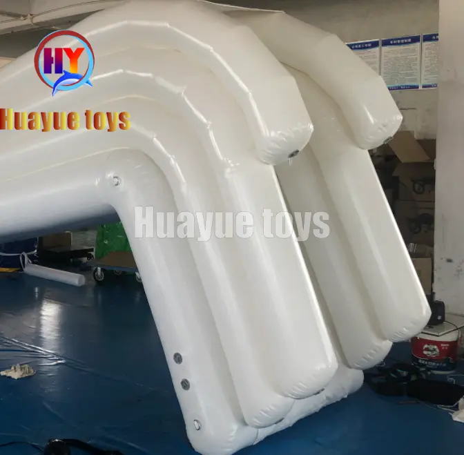 High-Quality All-White Inflatable Yacht Slide Manufacturer, Factories