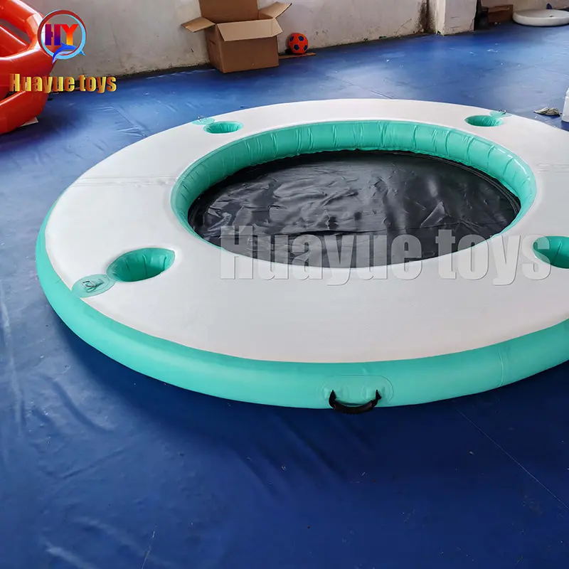 High-Quality Custom Round Inflatable Floating Dock StablePlatform Raft for Beach Lake Pool Jet Ski Recreation Supplier, Factory