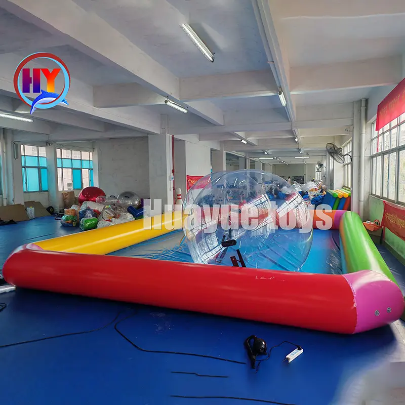 High-Quality Huayue High Quality Inflatable Round orRectangular Swimming Pool for Water Walking BalGames Factory, Factories