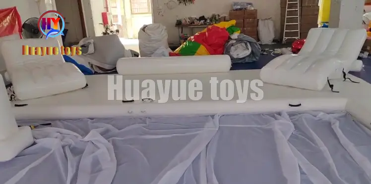 High-Quality White Inflatable Floating Pool with Two Seats Manufacturer, Supplier