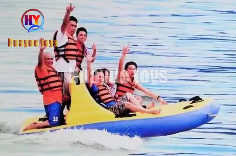 High-Quality 6-Seater Yellow-Blue Inflatable Towable Boat Manufacturers, Factories