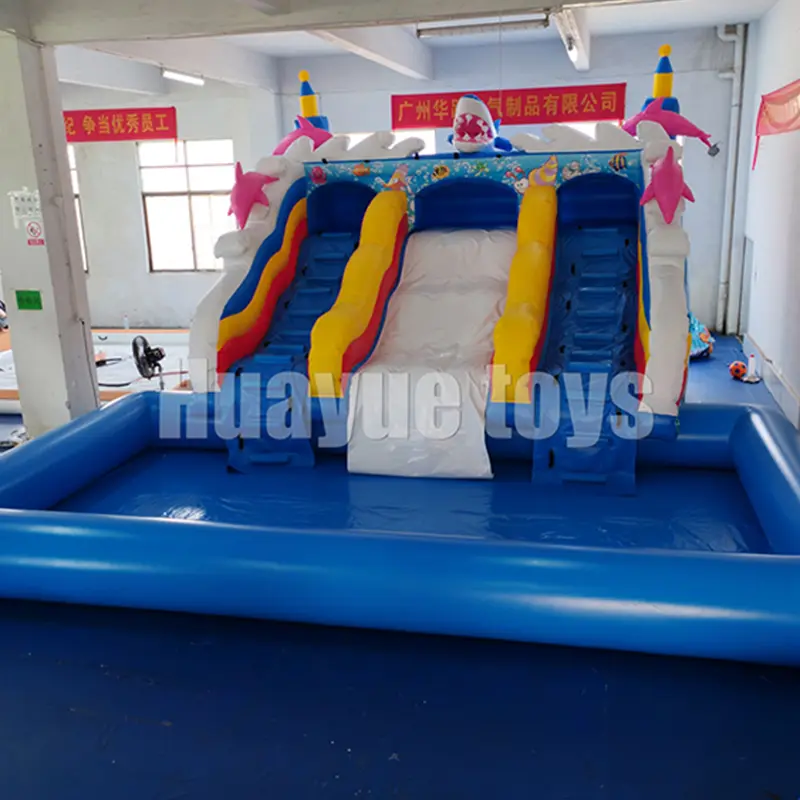 High-Quality Inflatable Bounce house with pool Outdoor inflatable water park with slide for kids Ocean inflatable bounce castle Manufacturer, Suppliers