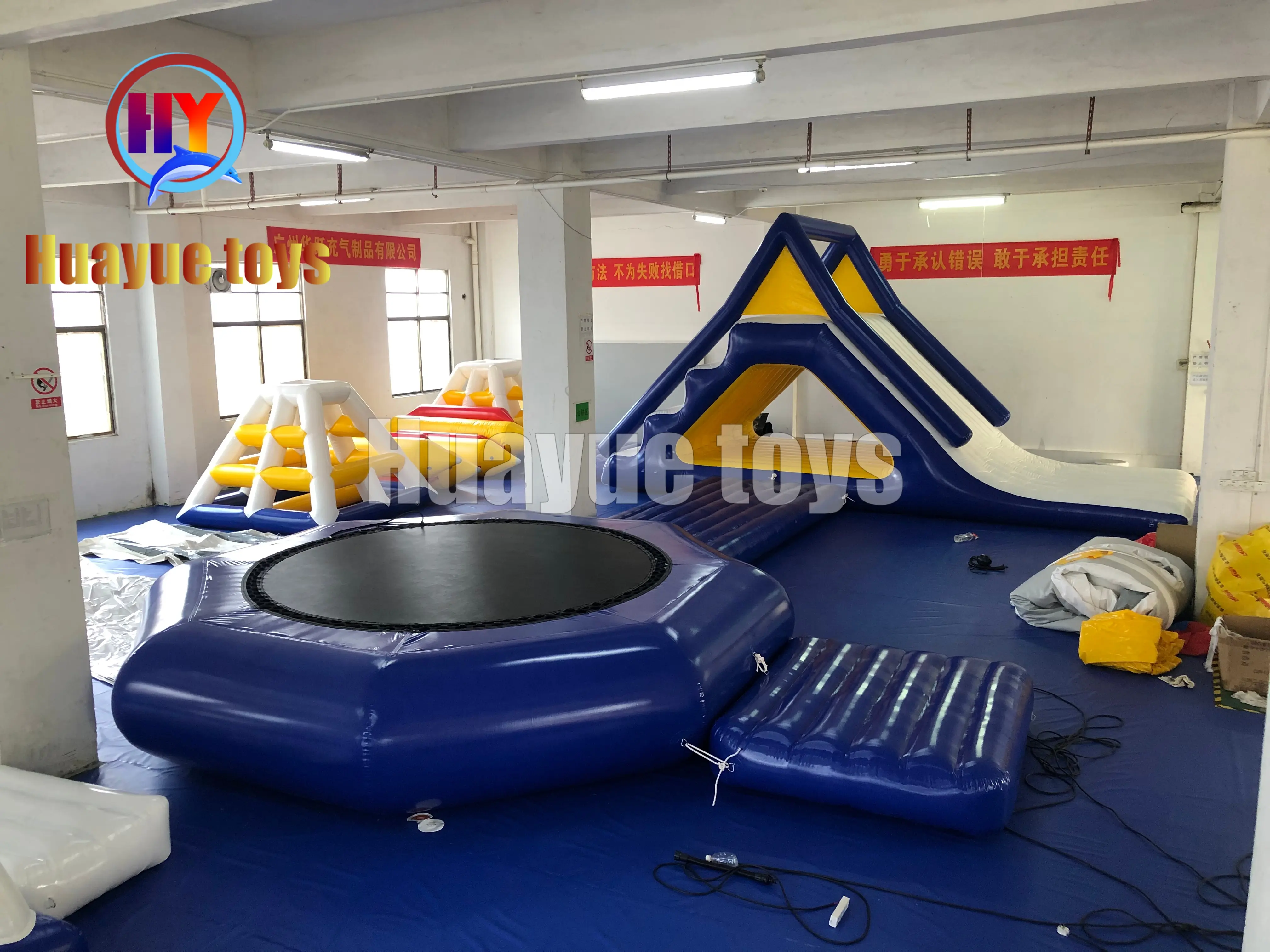 Wholesale Inflatable Water Trampoline with Slide Factory, Factories
