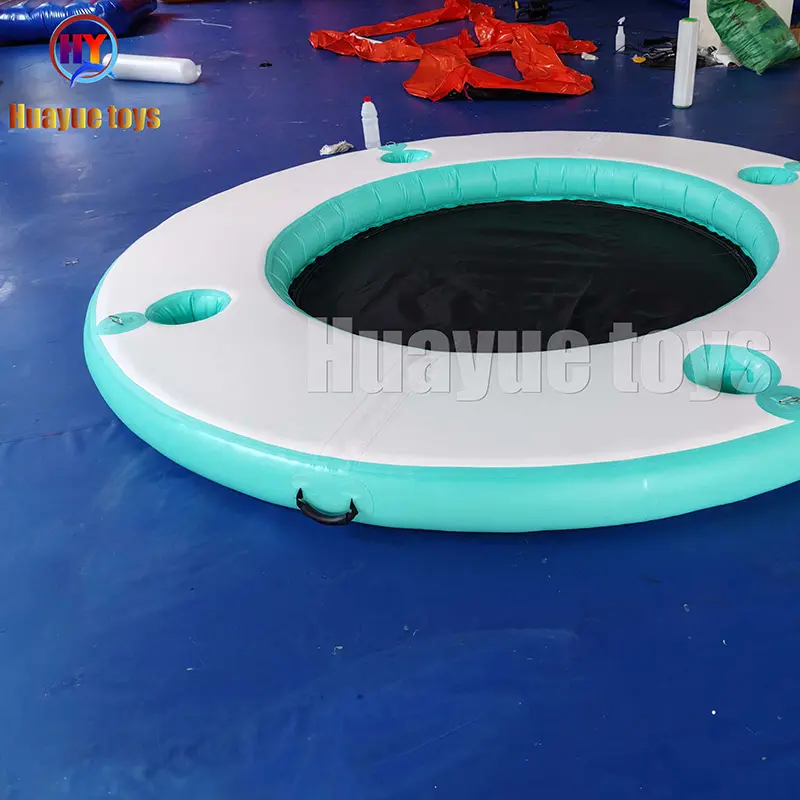 High-Quality Custom Round Inflatable Floating Dock StablePlatform Raft for Beach Lake Pool Jet Ski Recreation Supplier, Factory