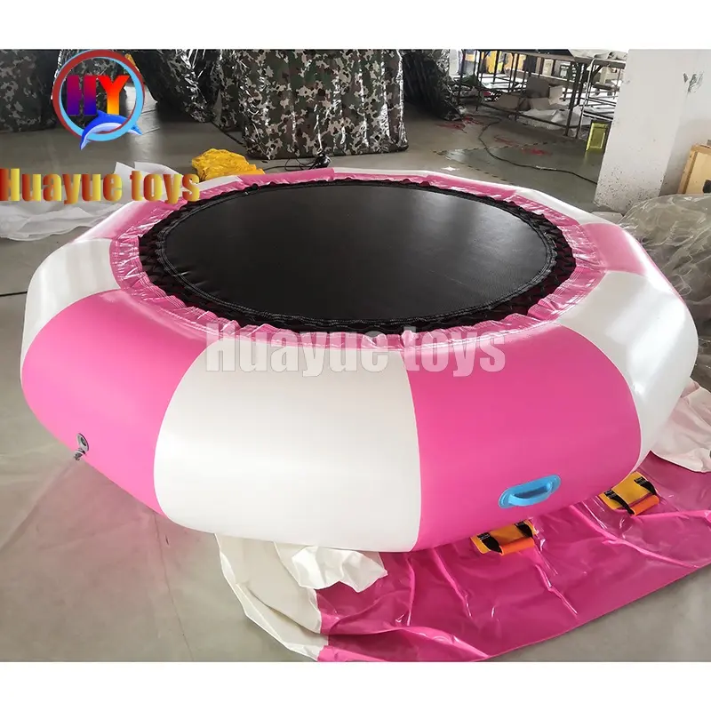 High-Quality 5-Meter Pink-White Inflatable Trampoline Suppliers, Factories
