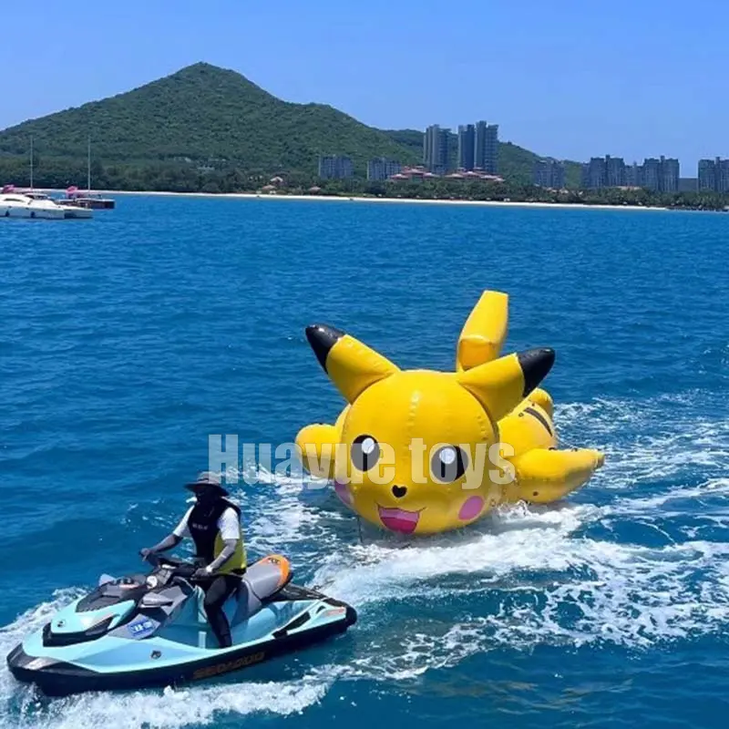 Wholesale Inflatable Pikachu Cartoon-Shaped Towable Boat Supplier, Factories