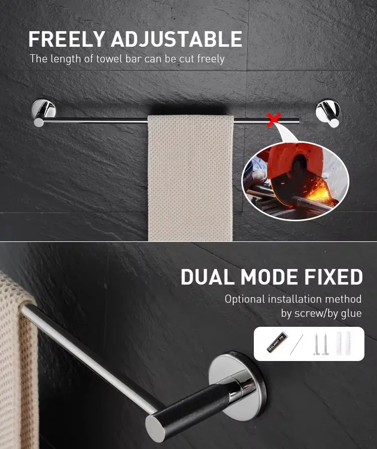 Stainless Steel Towel Bar View 1
