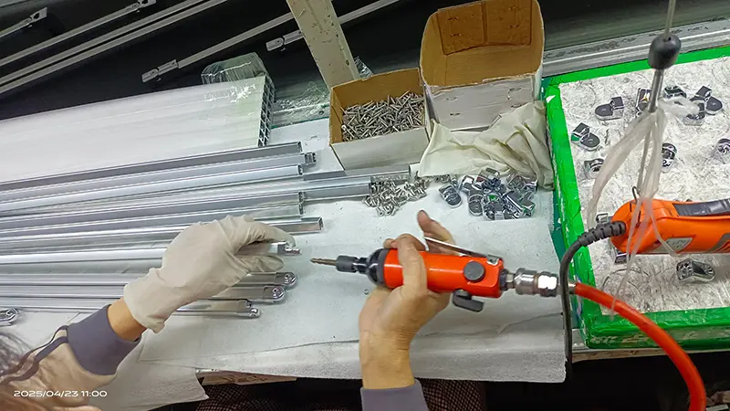 Finished Aluminum Hardware