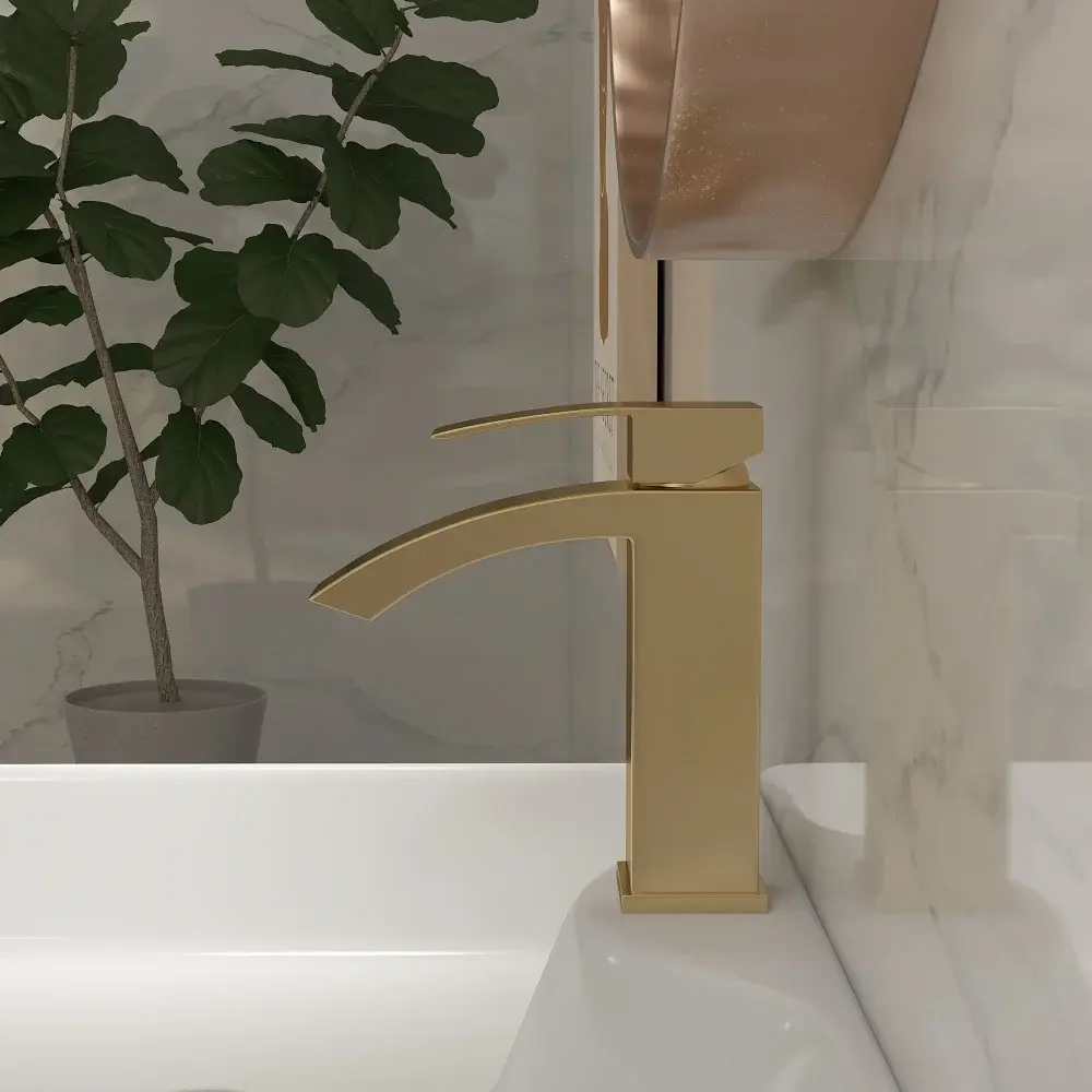 Brushed Gold Faucet View 1