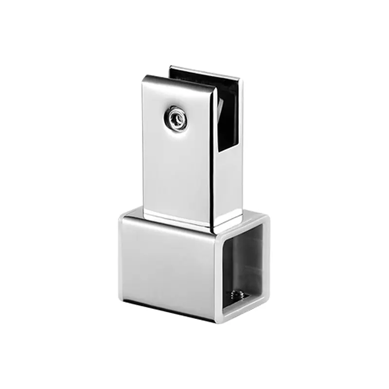 Custom Square Tube Connector Shower Hanging Clips Clamps Zinc Alloy Stainless Steel