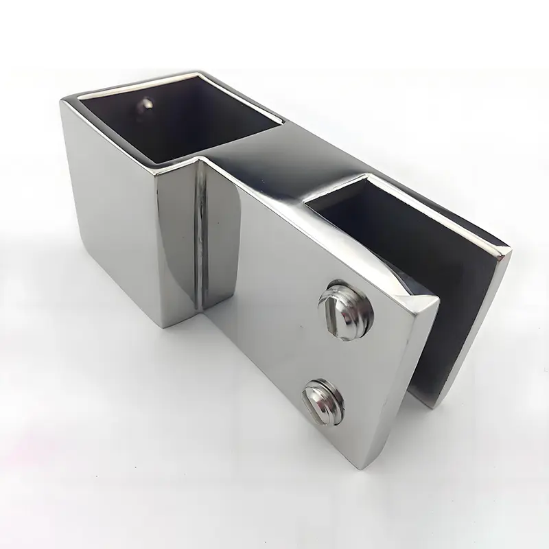 Custom Square Tube Connector Shower Hanging Clips Clamps Zinc Alloy Stainless Steel