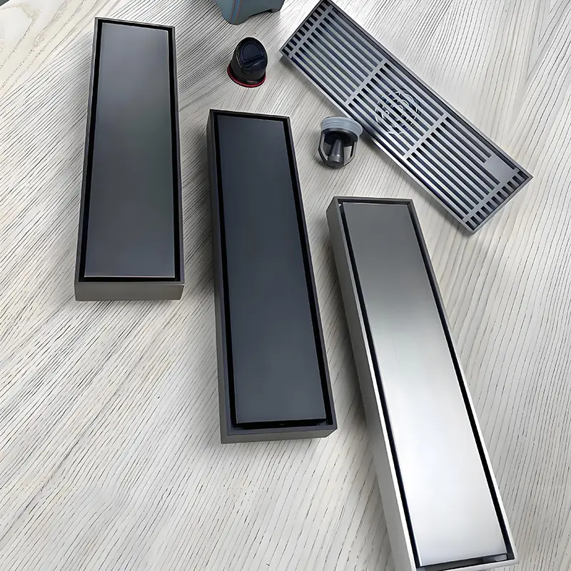 linear floor drain details
