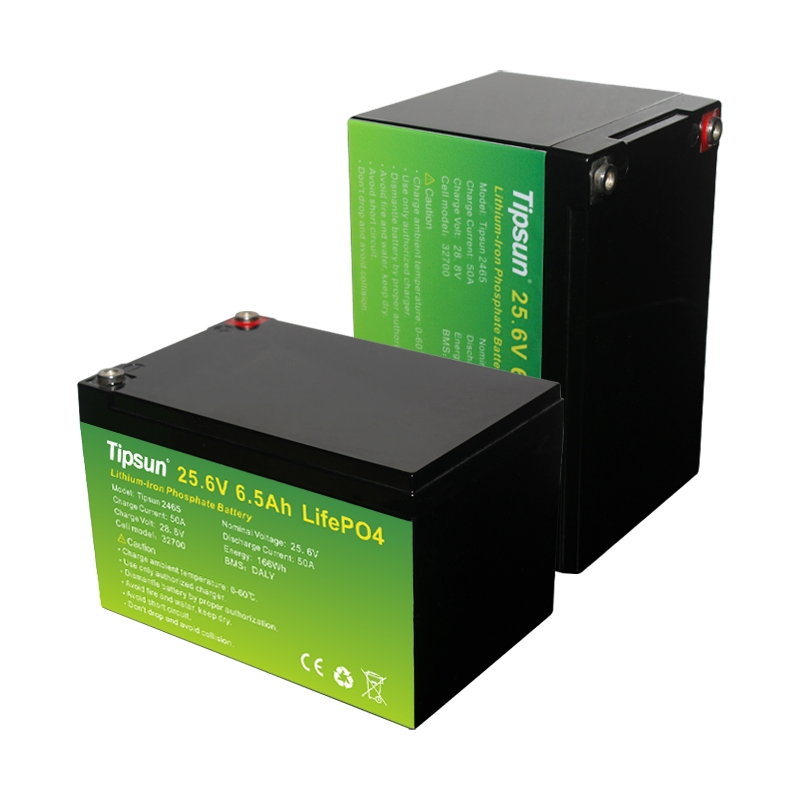 Brand New 25.6V 6.5ah 32700 Rechargeable Lithium Iron Phosphate Battery Cell 6500mAh 32700 LiFePO4 Battery Pack