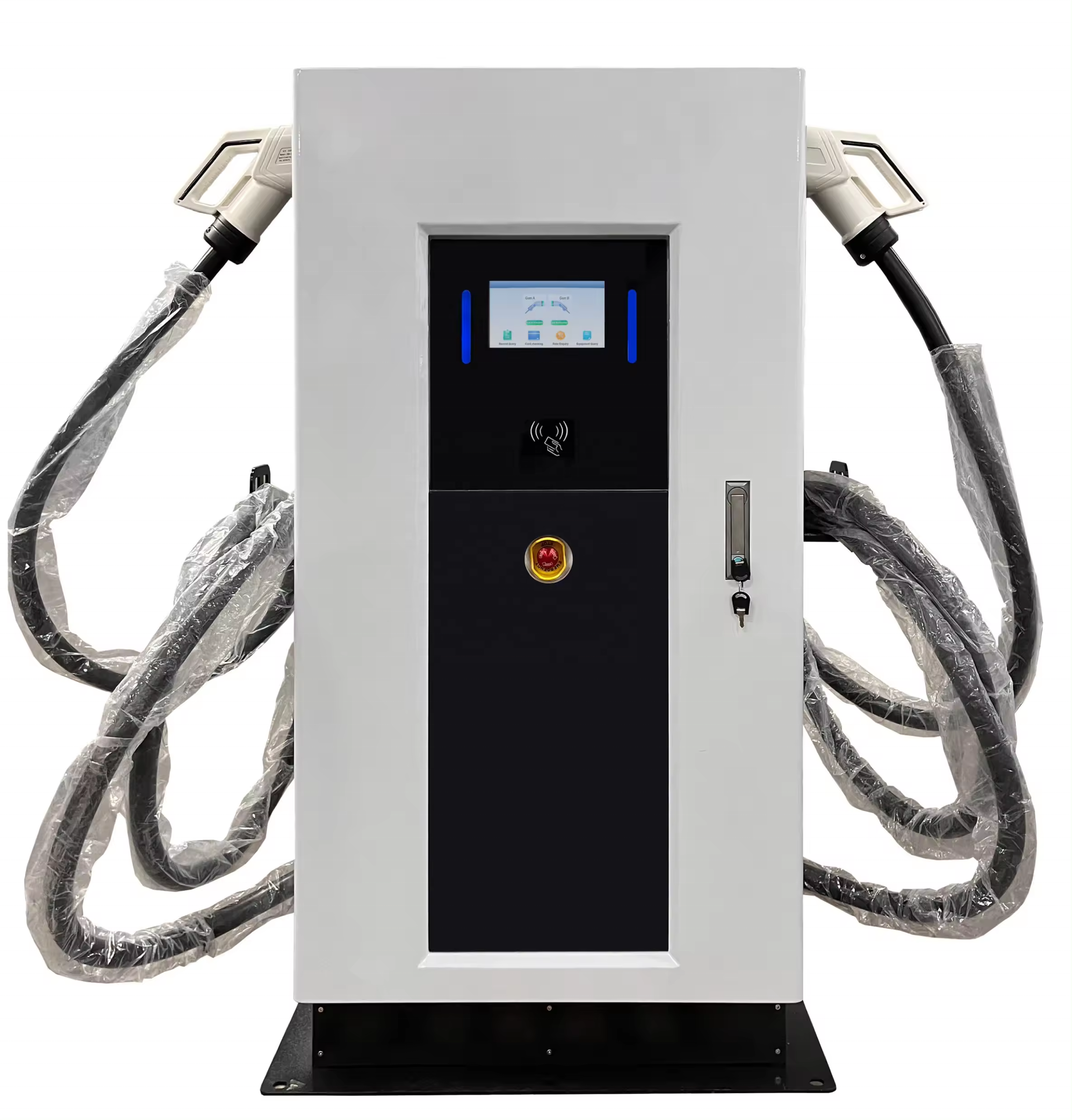 Fast Charge Factory Prefabricate Floor Stand DC EV Charger CCS OCPP IP54 60kW Commercial Solar Power Electric Charging Station