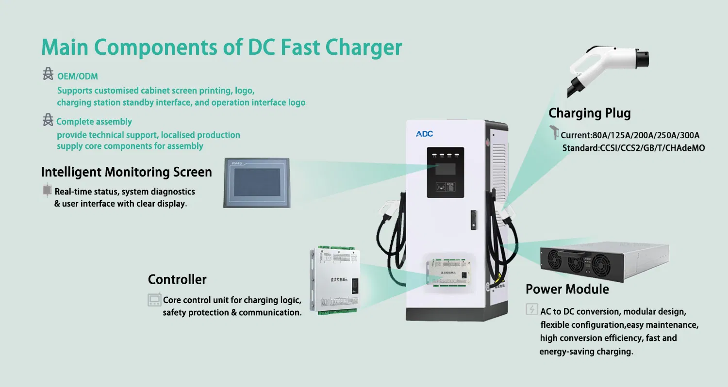 DC Fast Electric Vehicle EV Charger Charging Station