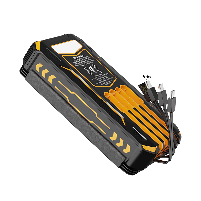 20000Mah Customizable logo PD22.5W Fast Charging Wireless Power Bank Built in Cable Foldable Solar Panel Solar Power Bank