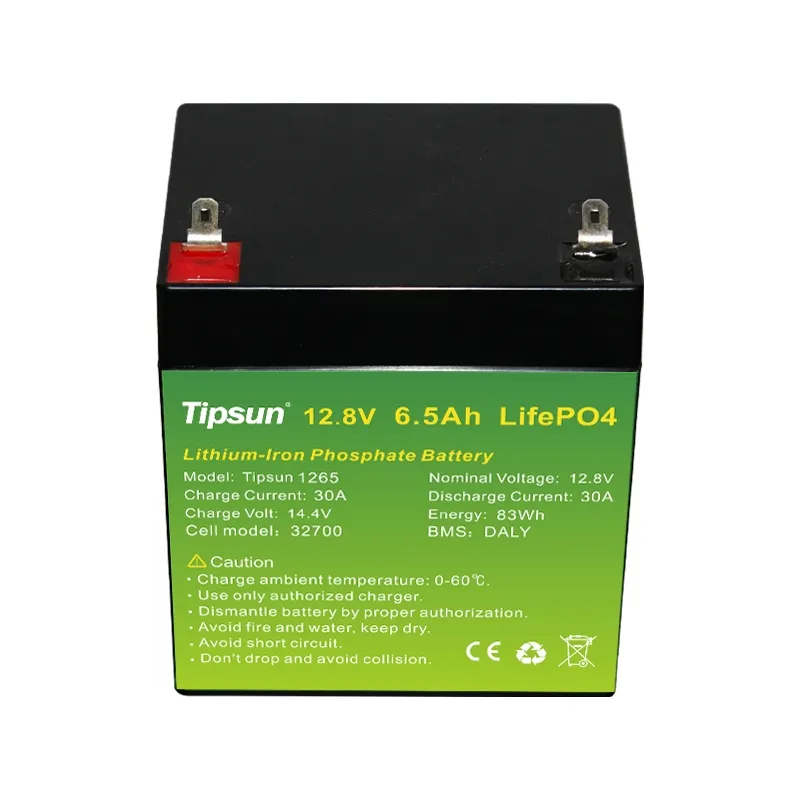 Brand New 25.6V 6.5ah 32700 Rechargeable Lithium Iron Phosphate Battery Cell 6500mAh 32700 LiFePO4 Battery Pack
