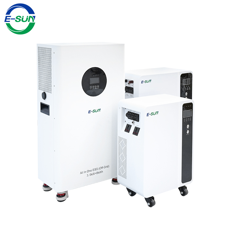 ESUN Residential 2.5KWH 5KWH 8KWH Solar Power Battery Storage Built in Inverter Long Life All in One Solar System 3KW 3.6KW 5KW